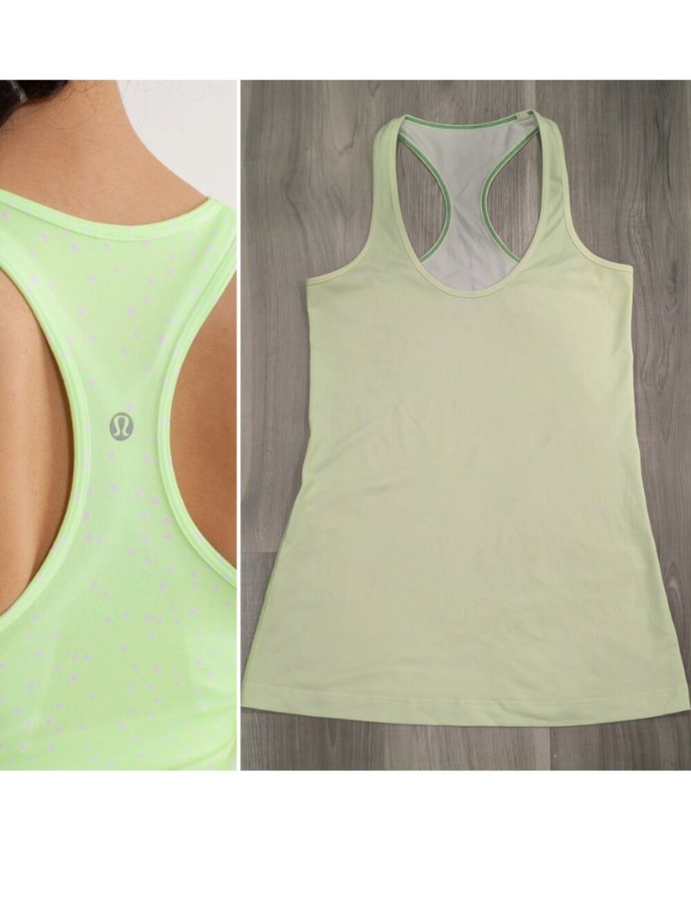 Lululemon | Cool Racerback In Petit Dot Faded Zap